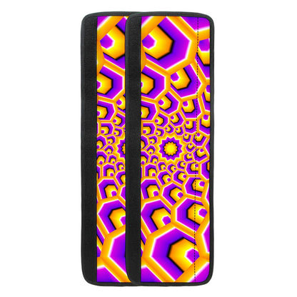 Yellow Hive Moving Optical Illusion Refrigerator Handle Covers