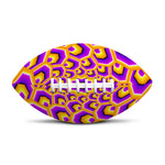 Yellow Hive Moving Optical Illusion Rugby Ball