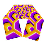 Yellow Hive Moving Optical Illusion Scarf