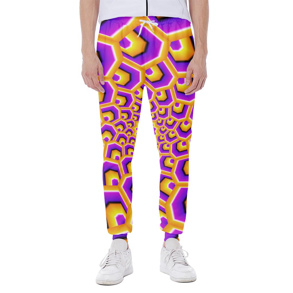 Yellow Hive Moving Optical Illusion Scuba Joggers