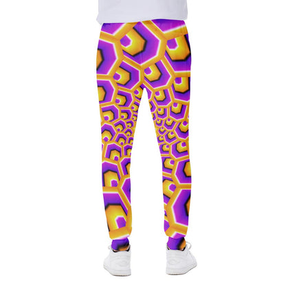 Yellow Hive Moving Optical Illusion Scuba Joggers