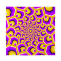 Yellow Hive Moving Optical Illusion Silk Bandana