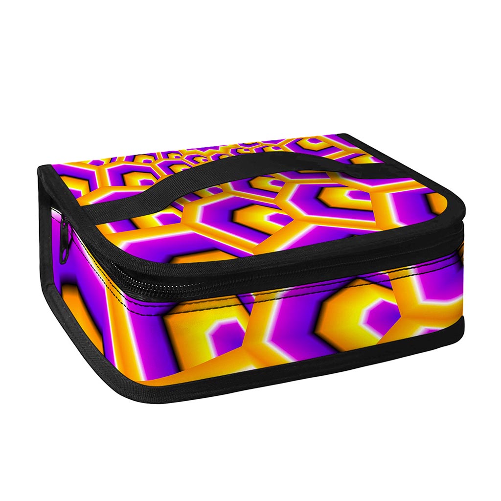 Yellow Hive Moving Optical Illusion Small Lunch Bag