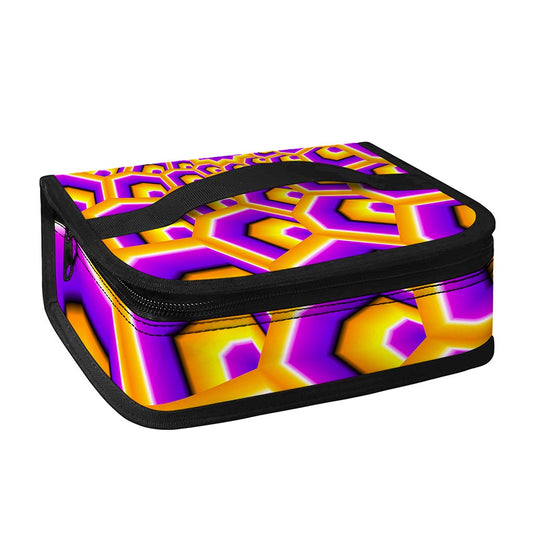 Yellow Hive Moving Optical Illusion Small Lunch Bag