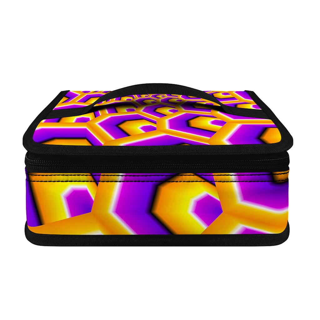 Yellow Hive Moving Optical Illusion Small Lunch Bag