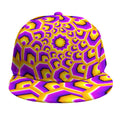 Yellow Hive Moving Optical Illusion Snapback Cap