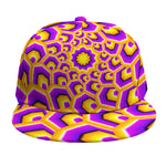 Yellow Hive Moving Optical Illusion Snapback Cap