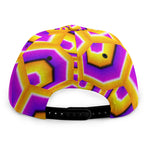 Yellow Hive Moving Optical Illusion Snapback Cap