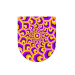 Yellow Hive Moving Optical Illusion Toilet Lid Cover