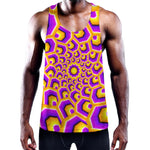 Yellow Hive Moving Optical Illusion Training Tank Top