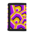 Yellow Hive Moving Optical Illusion Trifold Wallet