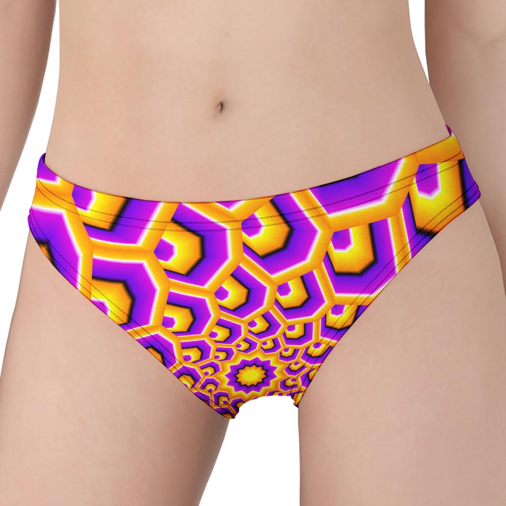 Yellow Hive Moving Optical Illusion Women's Panties