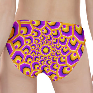 Yellow Hive Moving Optical Illusion Women's Panties