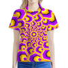 Yellow Hive Moving Optical Illusion Women's Polo Shirt