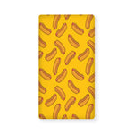 Yellow Hot Dog Pattern Print Baby Crib Sheet