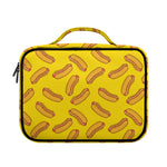 Yellow Hot Dog Pattern Print Briefcase Bible Bag