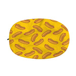 Yellow Hot Dog Pattern Print Car Side Mirror Covers
