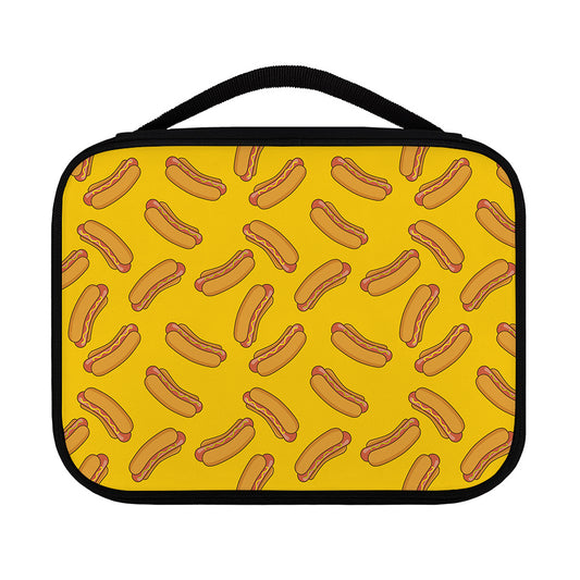 Yellow Hot Dog Pattern Print Classic Bible Case