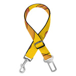 Yellow Hot Dog Pattern Print Dog Seat Belt