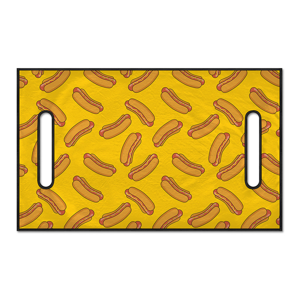 Yellow Hot Dog Pattern Print Golf Cart Seat Cover