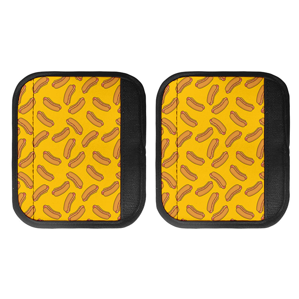 Yellow Hot Dog Pattern Print Handle Covers