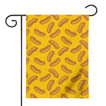 Yellow Hot Dog Pattern Print House Flag