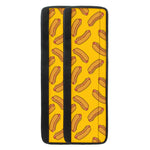 Yellow Hot Dog Pattern Print Refrigerator Handle Covers