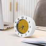 Yellow Kente Pattern Print Alarm Clock
