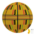 Yellow Kente Pattern Print Basketball