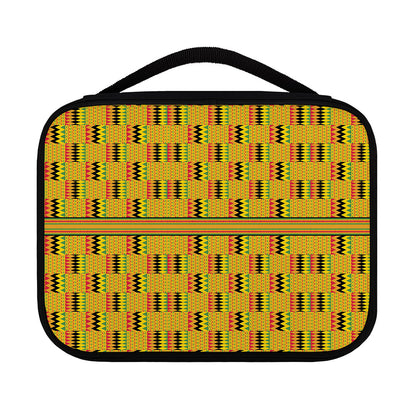 Yellow Kente Pattern Print Classic Bible Case