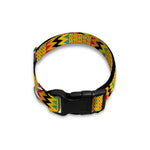 Yellow Kente Pattern Print Dog Collar