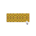 Yellow Kente Pattern Print Extended Mouse Pad