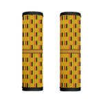 Yellow Kente Pattern Print Handle Covers