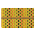 Yellow Kente Pattern Print Polyester Doormat