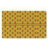 Yellow Kente Pattern Print Polyester Doormat
