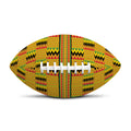 Yellow Kente Pattern Print Rugby Ball