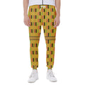 Yellow Kente Pattern Print Joggers