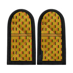 Yellow Kente Pattern Print Skillet Handle Cover