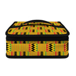 Yellow Kente Pattern Print Small Lunch Bag