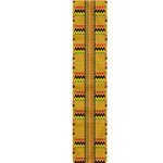 Yellow Kente Pattern Print Table Runner