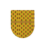 Yellow Kente Pattern Print Toilet Lid Cover