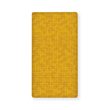 Yellow Knitted Pattern Print Baby Crib Sheet