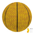 Yellow Knitted Pattern Print Basketball