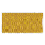 Yellow Knitted Pattern Print Beach Towel