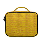 Yellow Knitted Pattern Print Briefcase Bible Bag