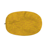 Yellow Knitted Pattern Print Car Side Mirror Covers