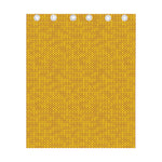 Yellow Knitted Pattern Print Curtain