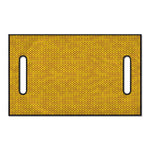 Yellow Knitted Pattern Print Golf Cart Seat Cover