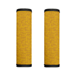 Yellow Knitted Pattern Print Handle Covers