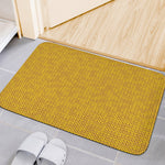 Yellow Knitted Pattern Print Indoor Door Mat